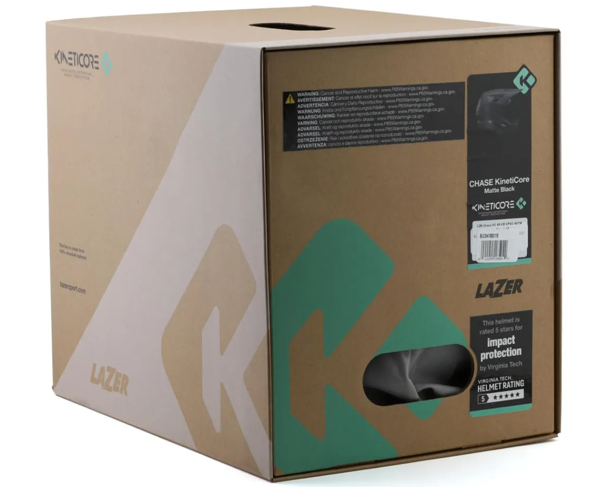 Lazer Helmets|Helmets|Chase KinetiCore Full Face Mountain Helmet (Matte Black) (XS)