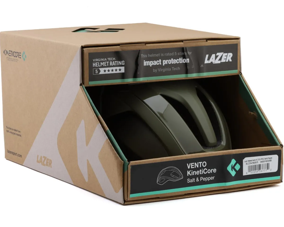 Lazer Helmets|Helmets|Vento KinetiCore Road Helmet (Salt And Pepper) (S)