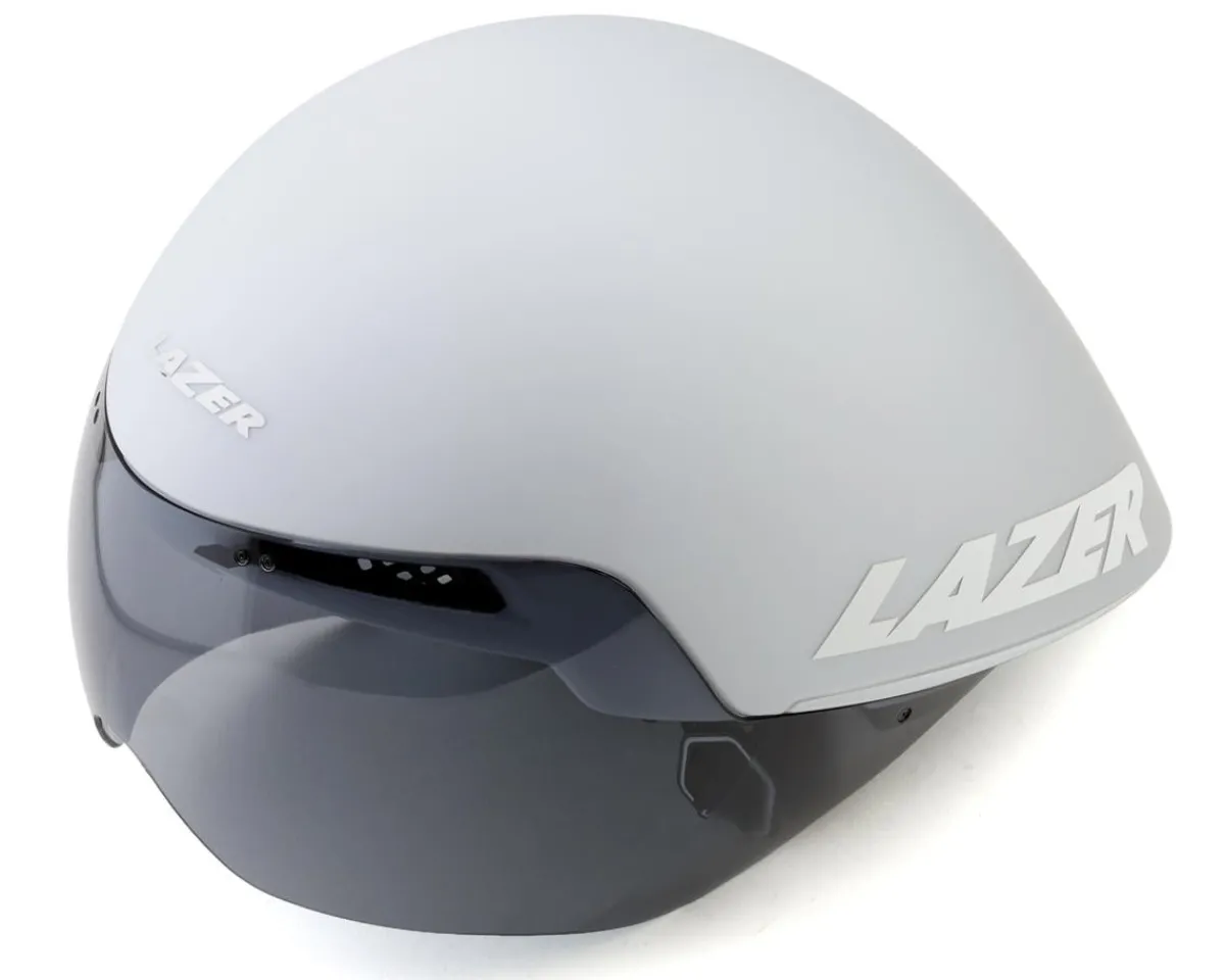 Lazer Helmets|Holiday Shopping|Volante KinetiCore TT/Tri Helmet (White/Silver) (S)