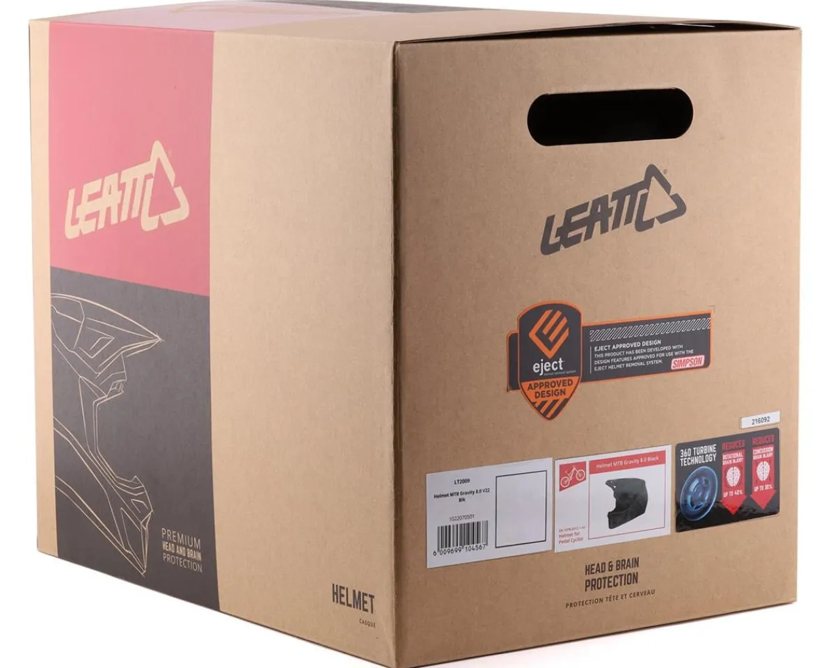 Leatt Helmets|Clothing Sale|MTB 8.0 Full Face Helmet (Black) (XL)