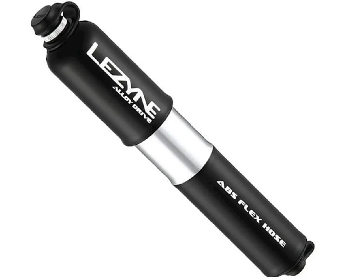 Lezyne Pumps & Co2|Pumps & Co2|Alloy Drive Mini Pump (Black/Polished Silver) (M)