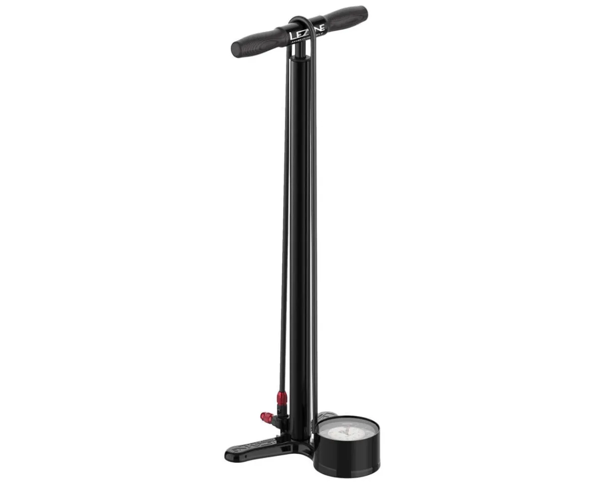 Lezyne Pumps & Co2|Pumps & Co2|Alloy Floor Drive Pump (Satin Black) (ABS-1 Pro Chuck) (Presta/Schrader Valve Compatible)