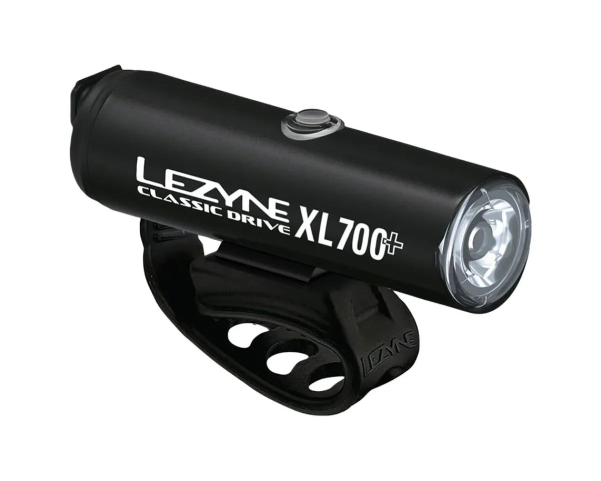 Lezyne Bike Lights|Classic Drive XL 700+ Headlight (Black) (700 Lumens)