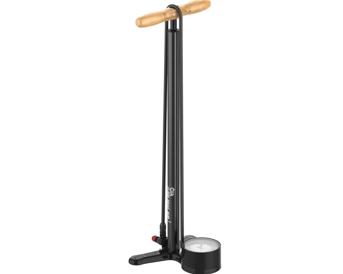 Lezyne Pumps & Co2|Pumps & Co2|Clik Steel HP Floor Drive Pump (Flat Black)