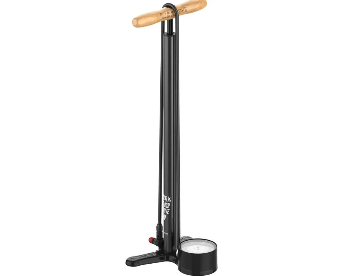 Lezyne Pumps & Co2|Pumps & Co2|Clik Steel HV Floor Drive Pump (Flat Black)