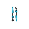 Lezyne Tubeless Tire Tools|Tubeless Accessories|CNC Tubeless Ready Presta Valves Pro (Blue) (Pair) (44mm)