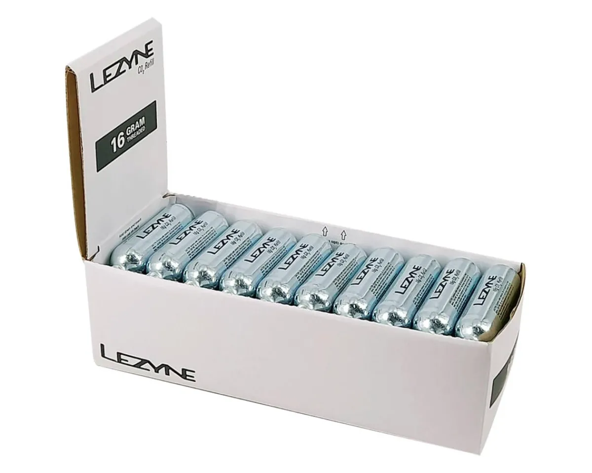 Lezyne Pumps & Co2|Pumps & Co2|CO2 Cartridge Bulk Box (30 Pack) (16g)