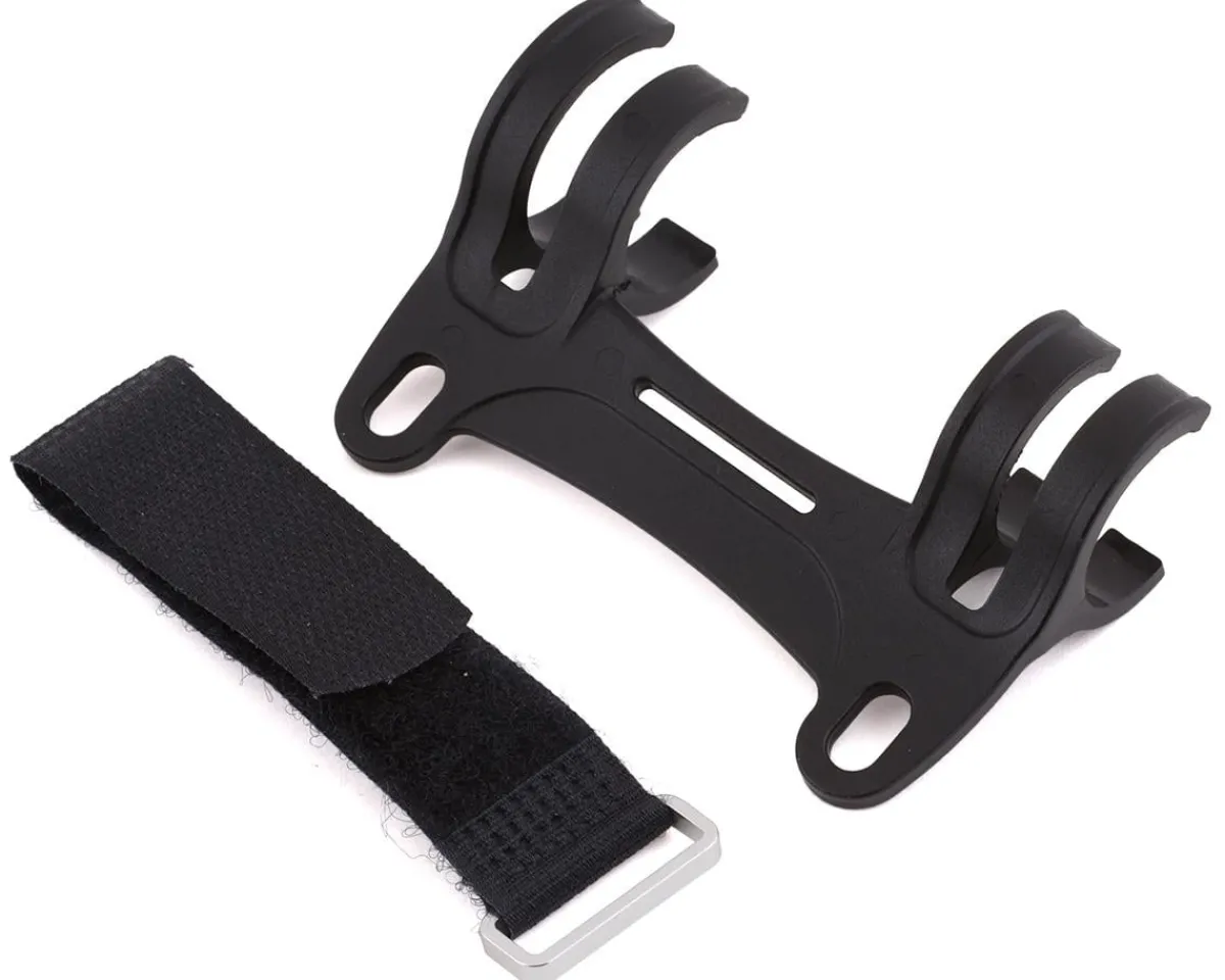 Lezyne Pumps & Co2|Pumps & Co2|Composite Matrix Bracket Mount w/ Straps (Black) (For All HP Pumps)