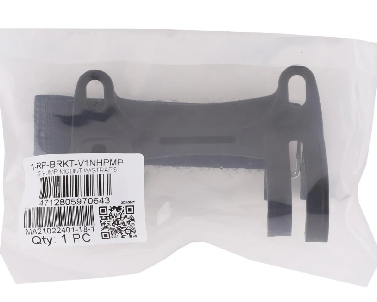 Lezyne Pumps & Co2|Pumps & Co2|Composite Matrix Bracket Mount w/ Straps (Black) (For All HP Pumps)