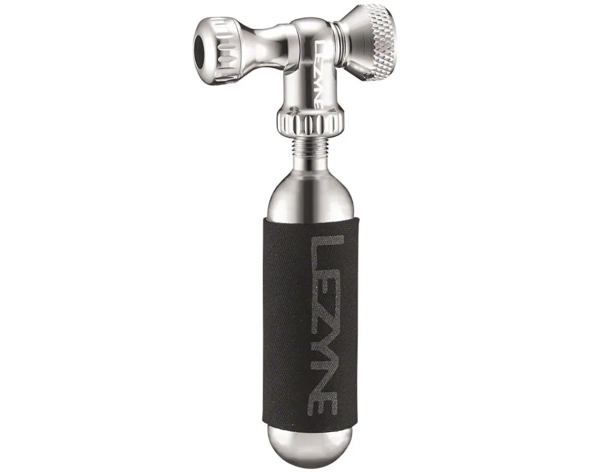 Lezyne Pumps & Co2|Pumps & Co2|Control Drive CO2 Inflator (Silver) (w/ 16g Cartridge)