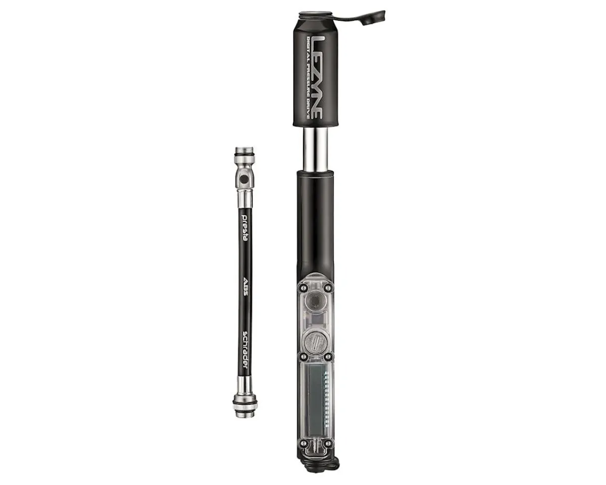 Lezyne Pumps & Co2|Digital Pressure Drive Mini Pump (Black)