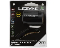 Lezyne E-Bike Parts|Bike Lights|E-Bike Mini STVZO E300+ Headlight (Black)