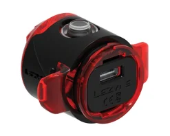 Lezyne Bike Lights|Femto USB-C Drive Tail Light (Black) (15 Lumens)
