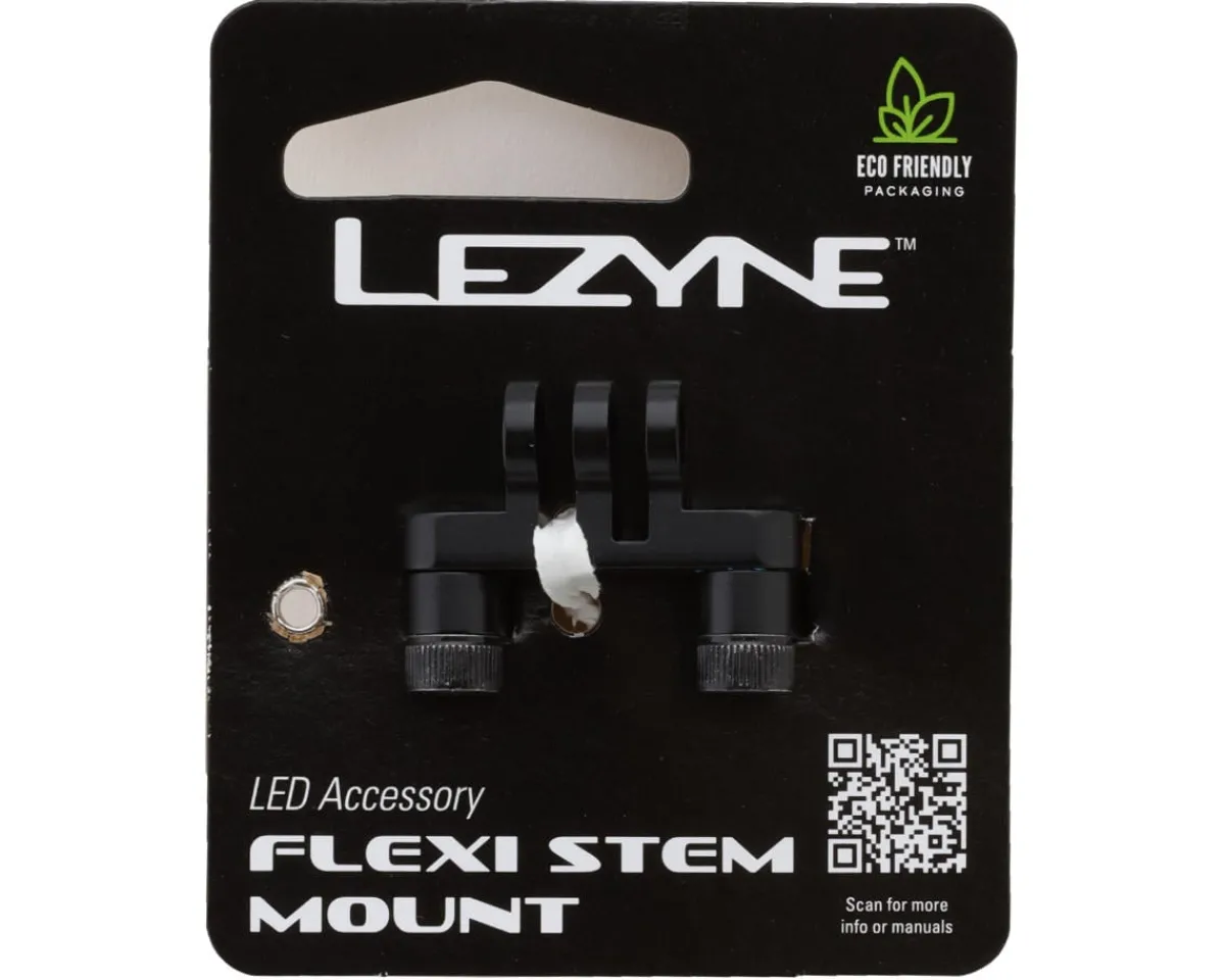 Lezyne Mounts & Handlebar Accessories|Bike Lights|Flexi Stem Mount (Black)