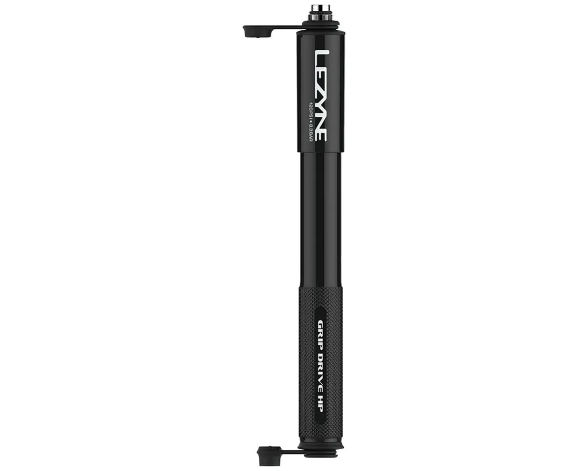 Lezyne Pumps & Co2|Pumps & Co2|Grip Drive HP Pump (Black) (High Pressure) (M)