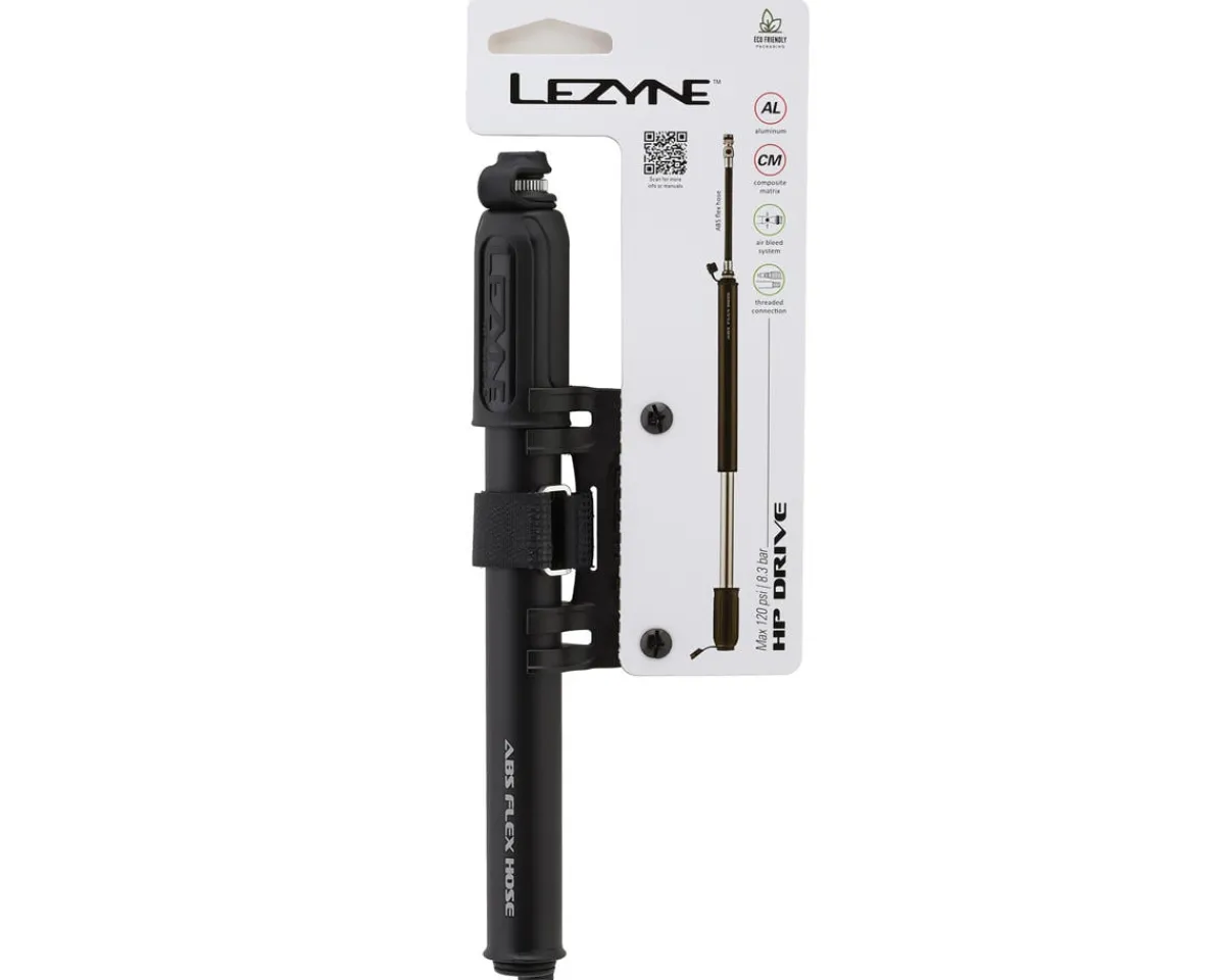 Lezyne Pumps & Co2|Pumps & Co2|HP Drive Pump (Satin Black) (High Pressure) (M)