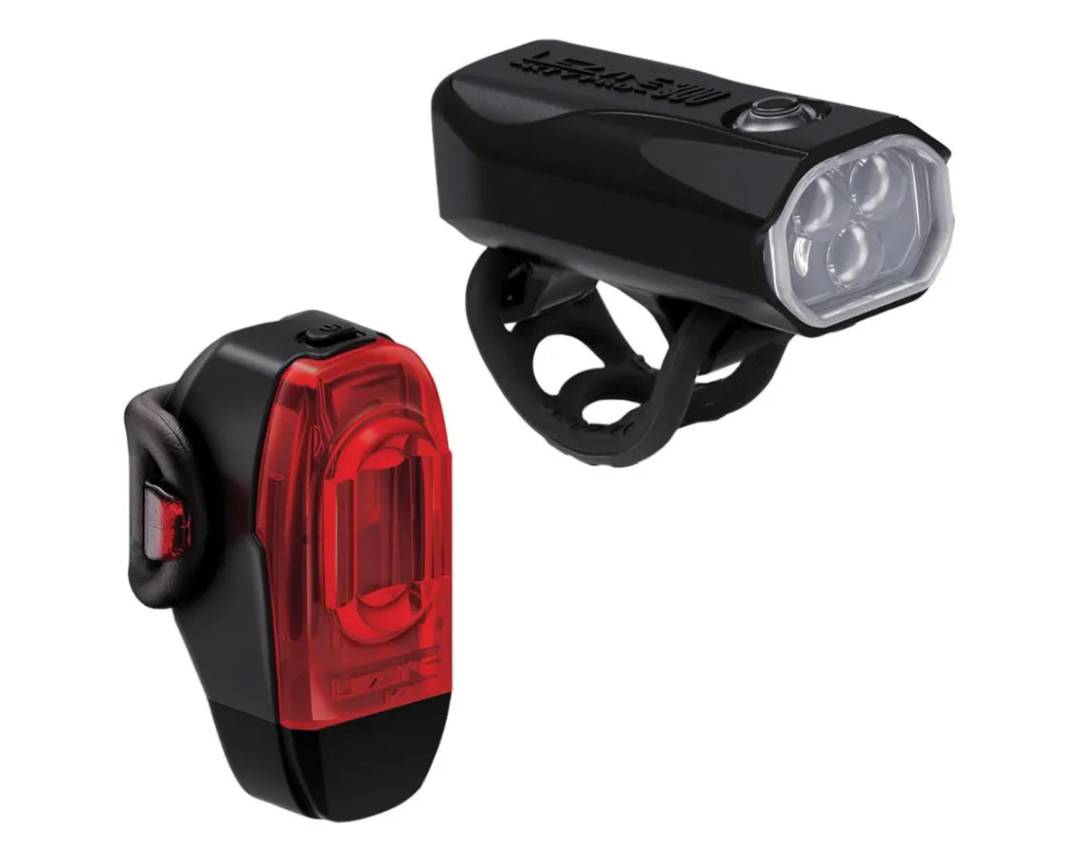 Lezyne Bike Lights|KTV Drive Pro 300+/KTV Drive+ Headlight & Taillight Set (Black)