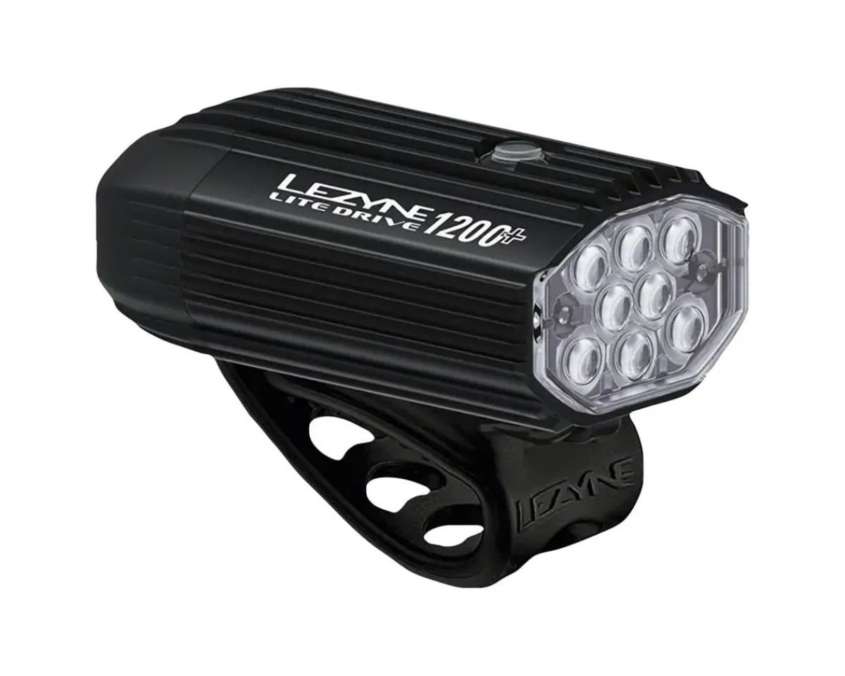 Lezyne Bike Lights|Lite Drive 1200+ Front Headlight (Black) (1200 Lumens)