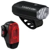 Lezyne Bike Lights|Lite Drive 1200+/KTV Drive Pro+ Headlight & Taillight Set (Black) (1200/150 Lumens)