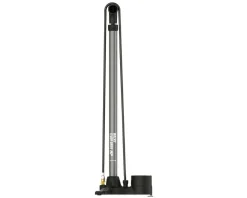 Lezyne Pumps & Co2|Pumps & Co2|Macro HP Floor Drive Floor Pump (Flat Grey) (ABS Flip Chuck) (Presta/Schrader Valve Compatible)