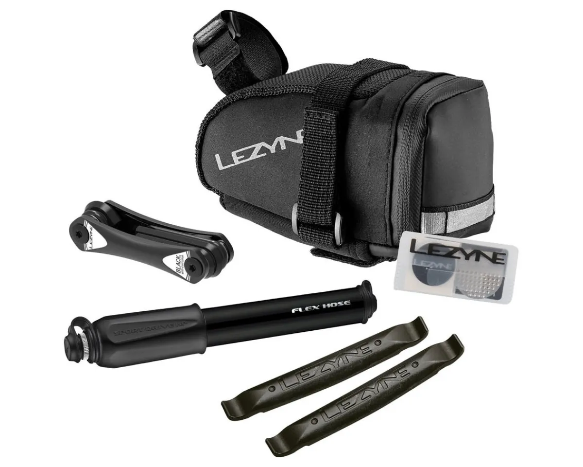 Lezyne Saddles & Seats|Tire & Tube Accessories|M-Caddy Sport Emergency Repair Kit (Black) (0.5L)
