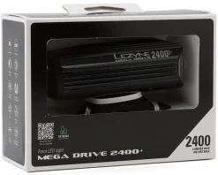 Lezyne Bike Lights|Mega Drive 2400+ Front Headlight (Black) (2400 Lumens)