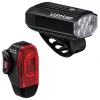 Lezyne Bike Lights|Micro Drive 800+/KTV Drive Pro+ Headlight & Tail Light Set (Black) (800/150 Lumens)