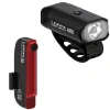 Lezyne Bike Lights|Mini Drive 400XL/Stick + Drive Headlight & Tail Light Set (Black) (400/40 Lumens)
