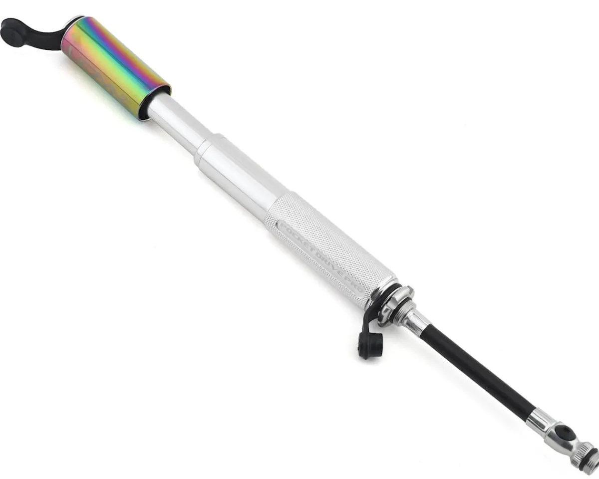 Lezyne Pumps & Co2|Pumps & Co2|Pocket Drive Pro Mini Pump (Neo Metallic/Silver)