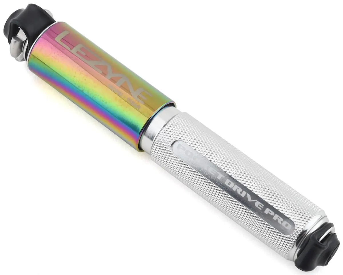 Lezyne Pumps & Co2|Pumps & Co2|Pocket Drive Pro Mini Pump (Neo Metallic/Silver)