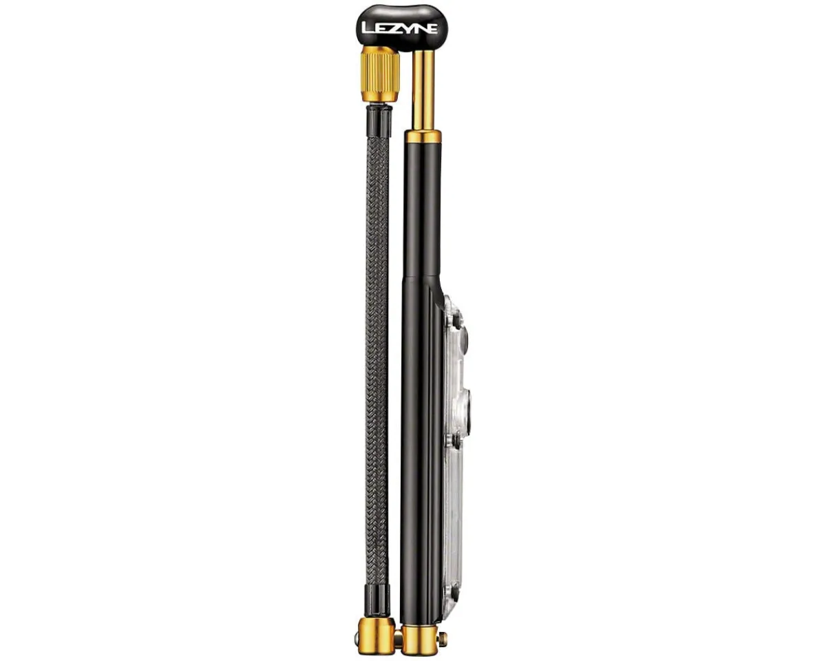 Lezyne Pumps & Co2|Suspension|Shock Drive Digital Suspension Pump (Black/Gold) (350 PSI)