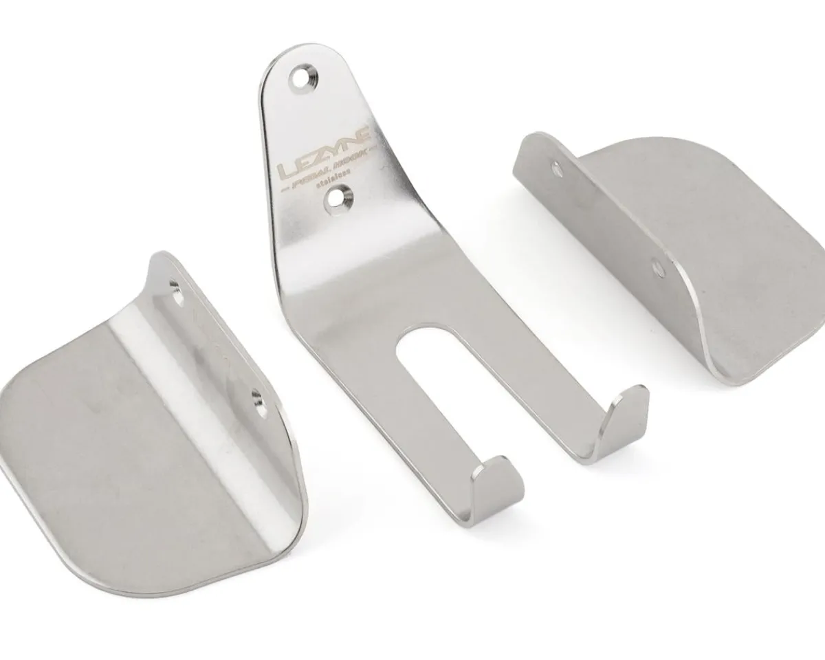 Lezyne Vehicle Bike Racks|Stainless Pedal Hook (Silver) (1 Bike)