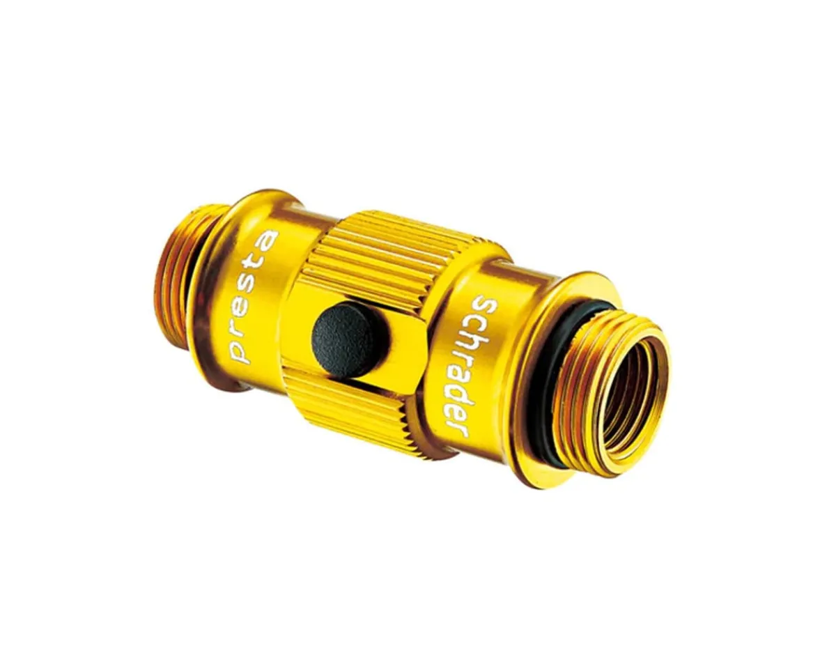 Lezyne Pumps & Co2|Pumps & Co2|Standard ABS Flip Chuck (Gold) (Fits Presta and Schrader Valves)