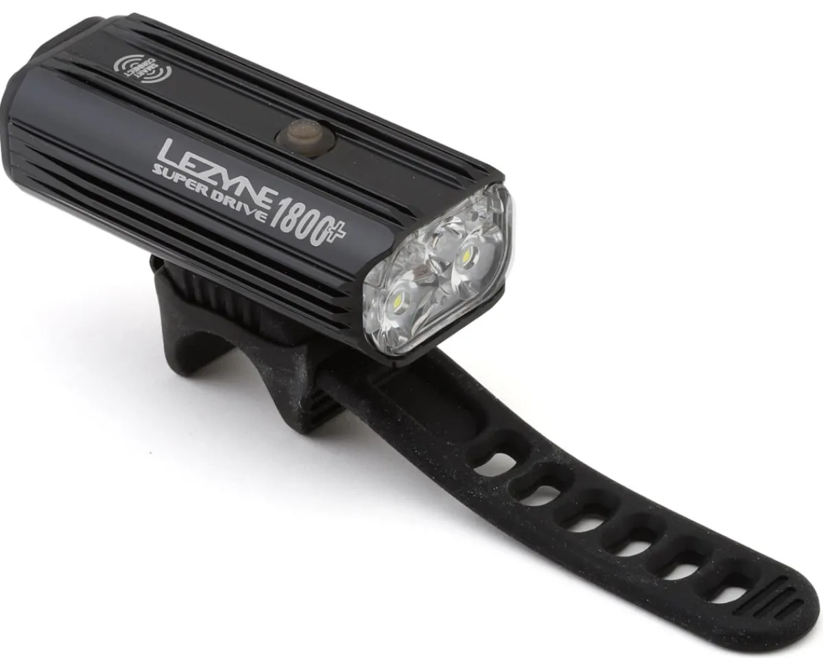 Lezyne Bike Lights|Super Drive 1800+ Smart Headlight (Black) (1800 Lumens)