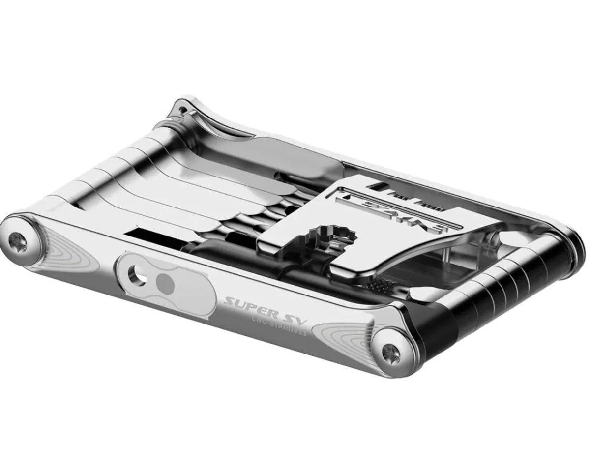 Lezyne Tubeless Tire Tools|Tubeless Accessories|Super SV Tubeless Multi-Tool (Silver) (23 Tools)
