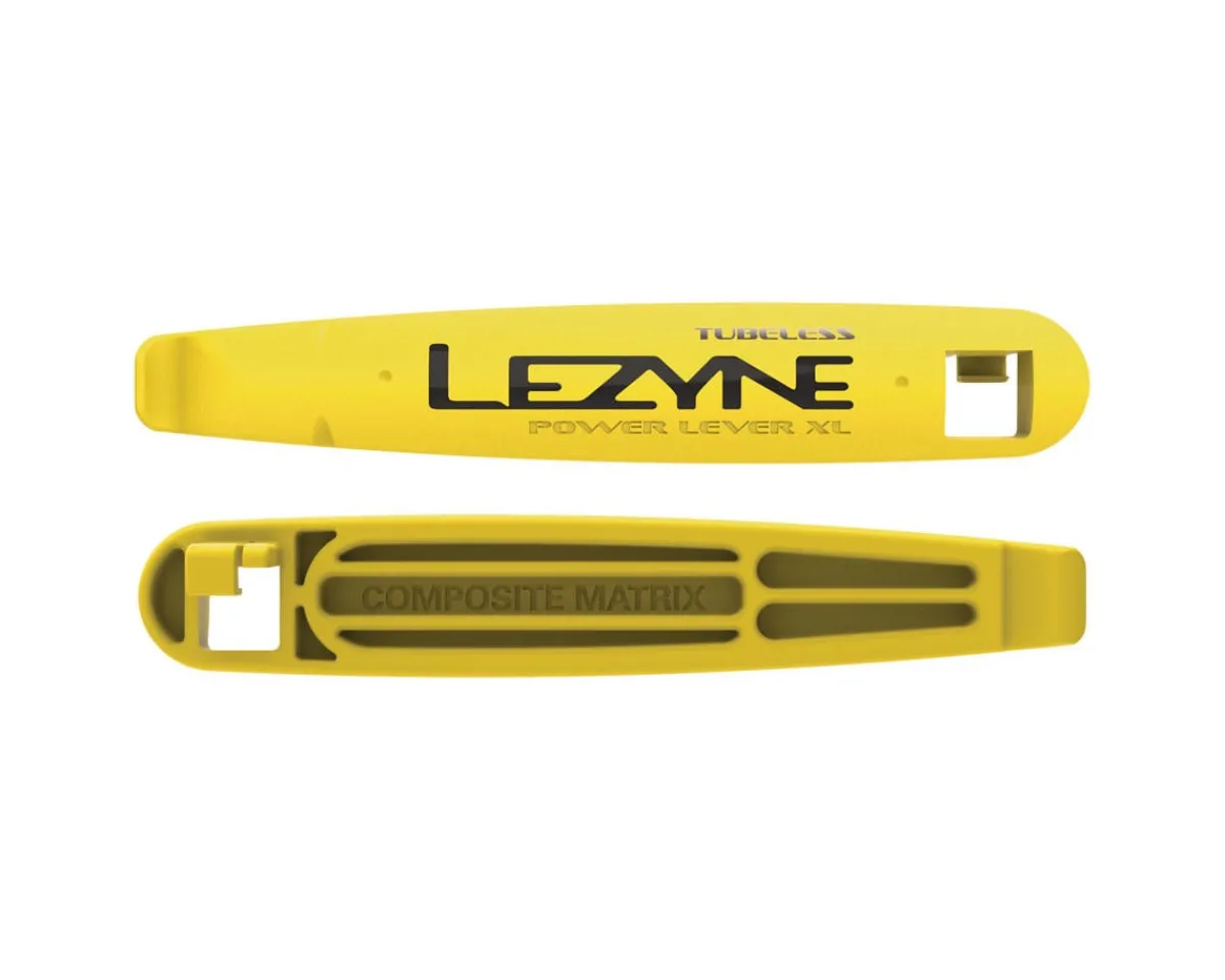 Lezyne Tire & Tube Accessories|Tools|Tubeless Power Lever XL Tire Levers (Yellow) (Pair)