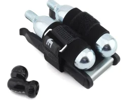 Lezyne Pumps & Co2|Pumps & Co2|Twin Kit CO2 Inflator & Tire Repair Kit (Black) (w/ 16g Cartridges)