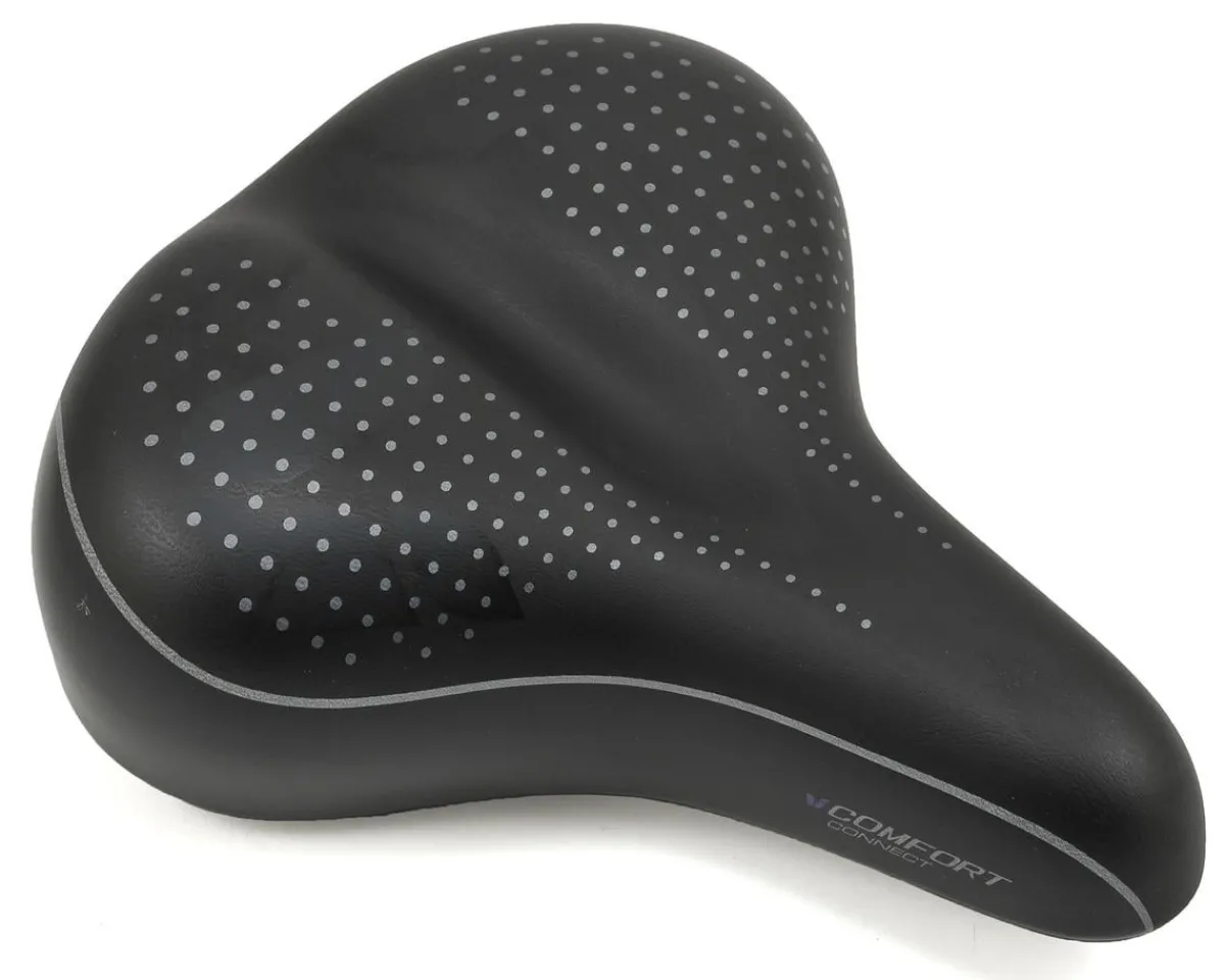 Liv Saddles & Seats|Connect Comfort Women's Saddle (Black) (Steel Rails)