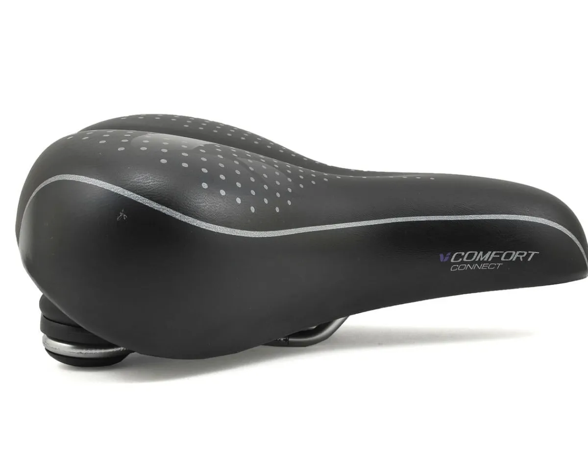 Liv Saddles & Seats|Connect Comfort Women's Saddle (Black) (Steel Rails)