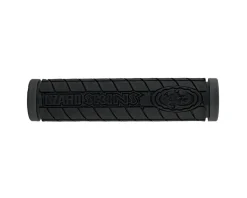 Lizard Skins Grips & Handlebar Tape|Dual Compound Logo Grips (Black)
