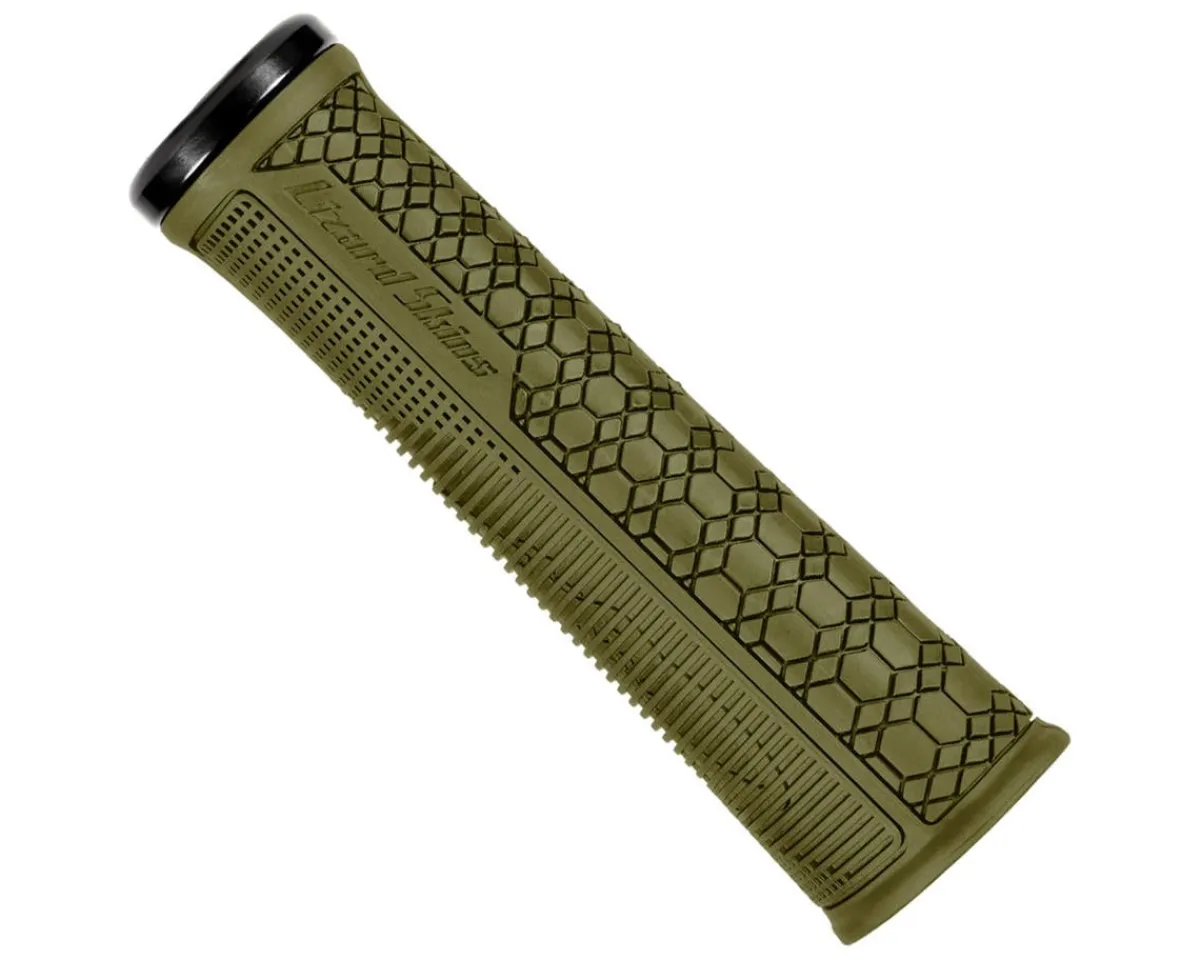 Lizard Skins Grips & Handlebar Tape|Gradient Lock-On Grips (Oilve Green)