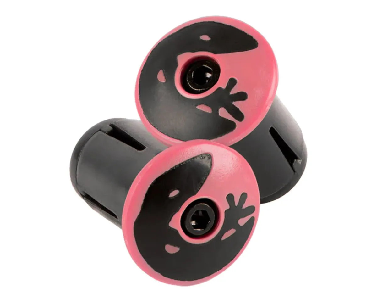 Lizard Skins Grips & Handlebar Tape|Handlebar Plugs (Neon Pink) (Pair)