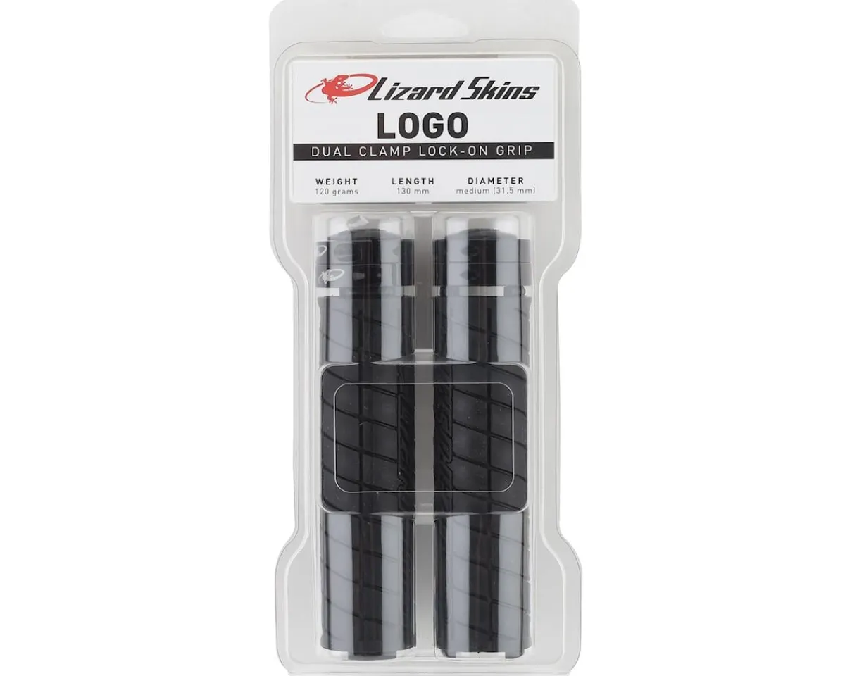 Lizard Skins Grips & Handlebar Tape|Lock-On Logo Grips (Black)