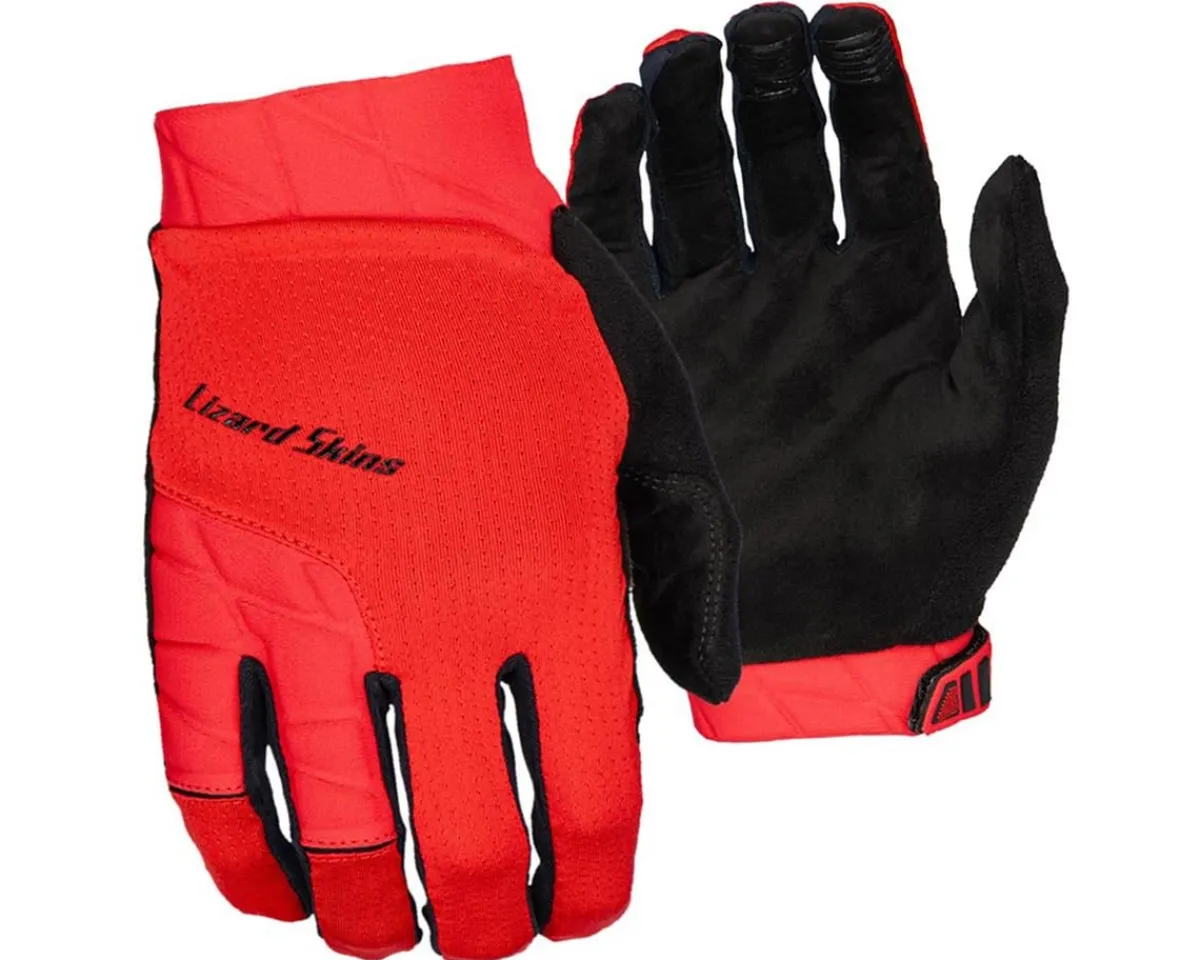 Lizard Skins Clothing Accessories|Summer Essentials|Monitor Ops Long Finger Gloves (Crimson Red) (M)