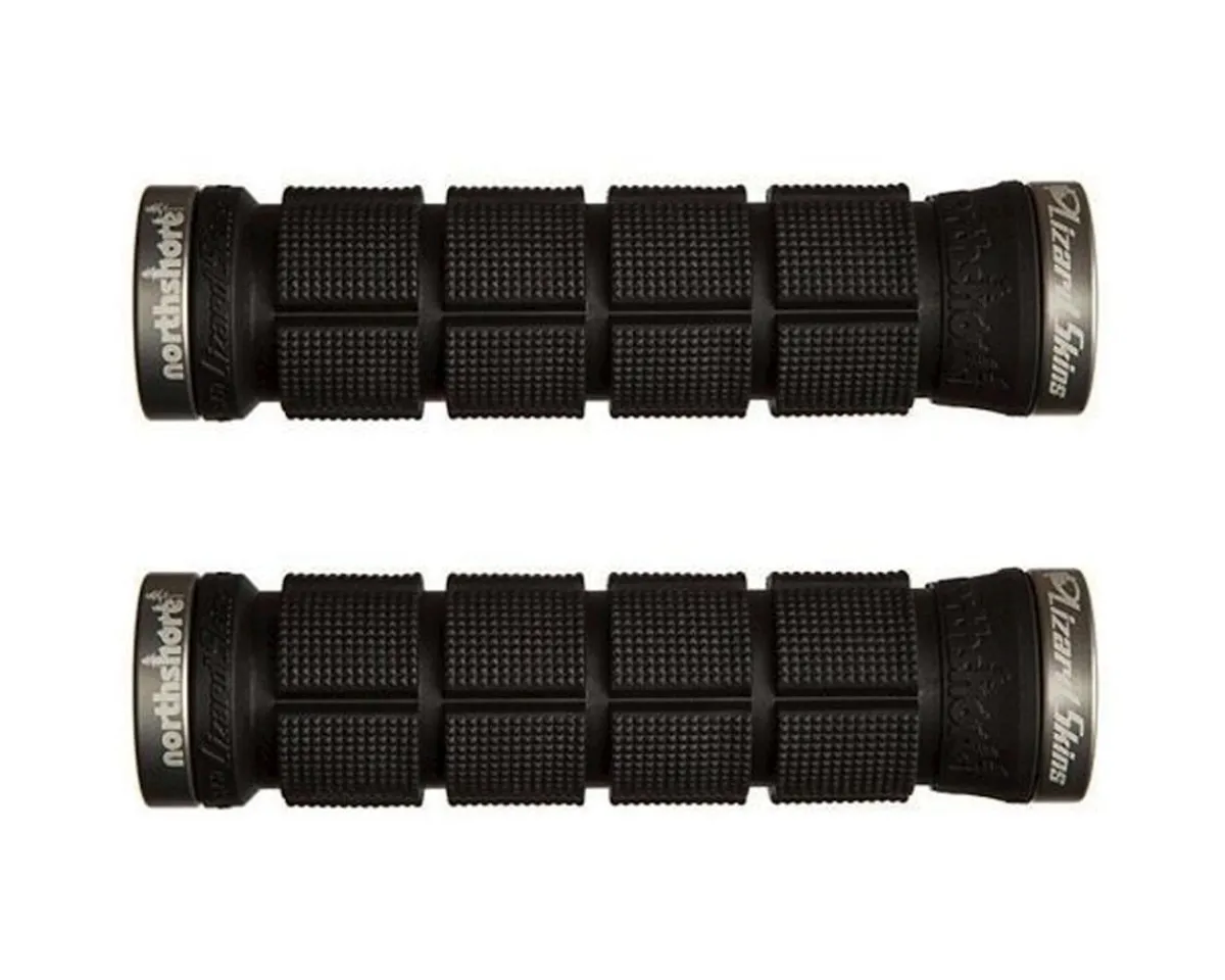 Lizard Skins Grips & Handlebar Tape|Northshore Lock-On Grips (Black/Grey)