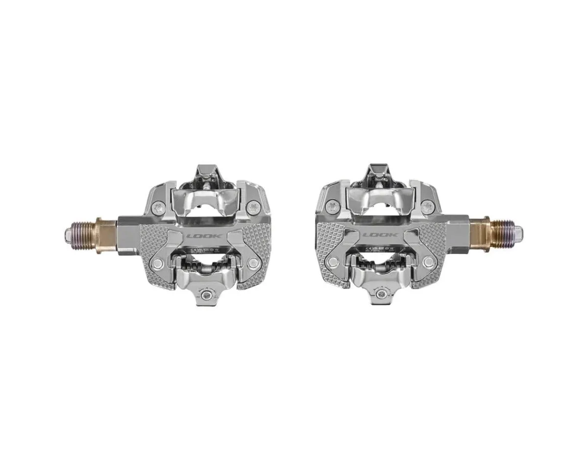 Look Bike Computers|Power Meters|X-TRACK Power Dual Pedals (Silver) (Dual Side Power)
