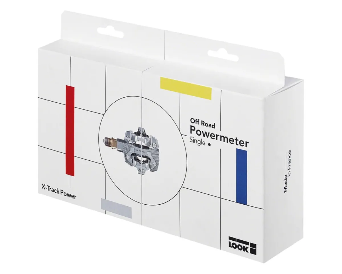 Look Bike Computers|Power Meters|X-TRACK Power Single Pedals (Silver) (Single Side Power)