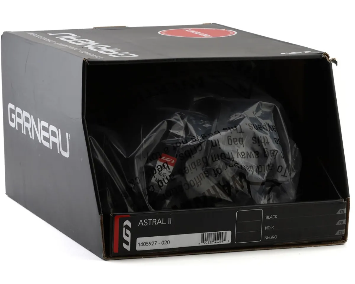 Louis Garneau Helmets|Helmets|Astral II Helmet (Black) (M/L)