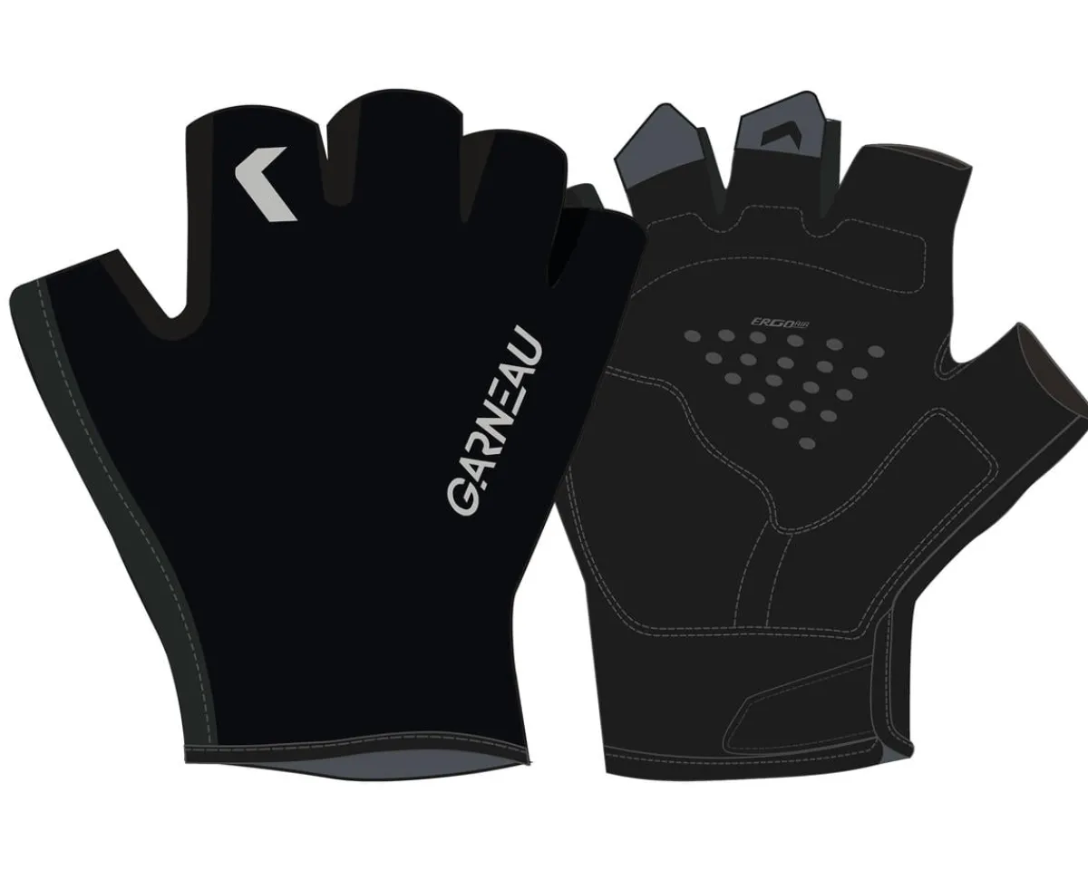 Louis Garneau Clothing Accessories|Holiday Shopping|Classic Air Fingerless Gloves (Black/Medium Grey) (M)