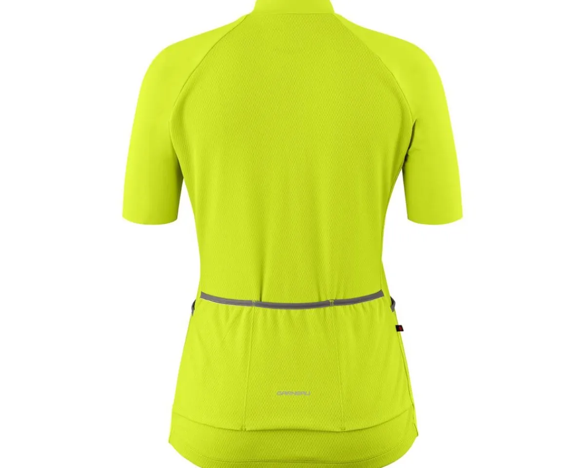 Louis Garneau Women'S|High Vis & Reflective|Women's Beeze 4 Short Sleeve Jersey (Bright Yellow) (S)